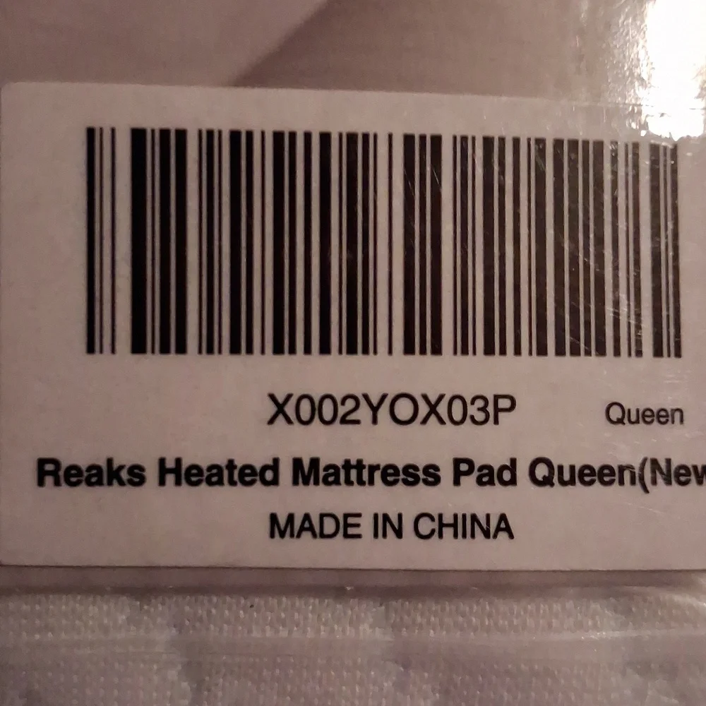 Reaks Queen Size Dual Controlled Heated Mattress Pad 10 Heat Settings 60x80